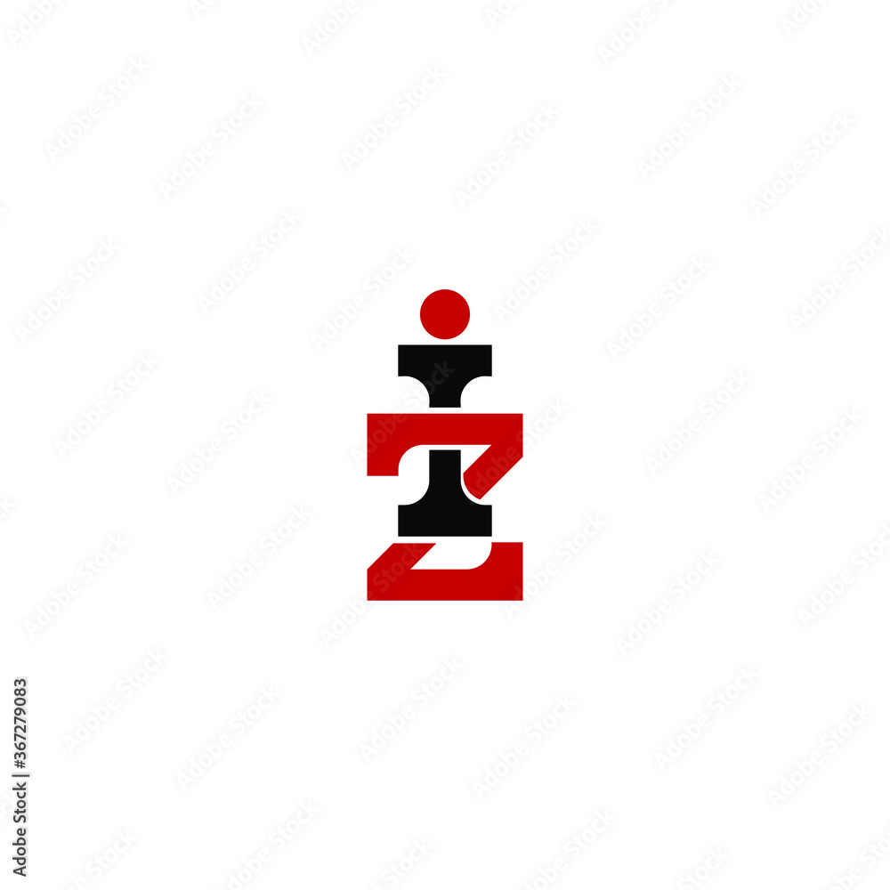 zi letter vector logo. iz letter vector logo zi letter vector logo. iz letter vector logo