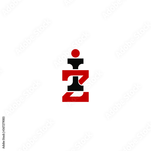 zi letter vector logo. iz letter vector logo