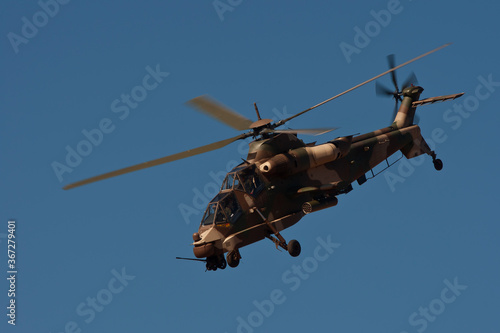 Fototapeta Naklejka Na Ścianę i Meble -  Helicopter flying in the sky