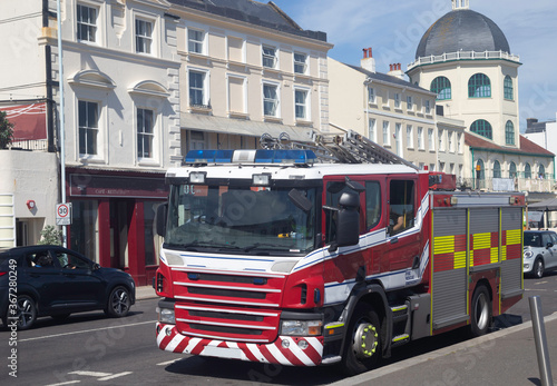 Red British Fire engine 