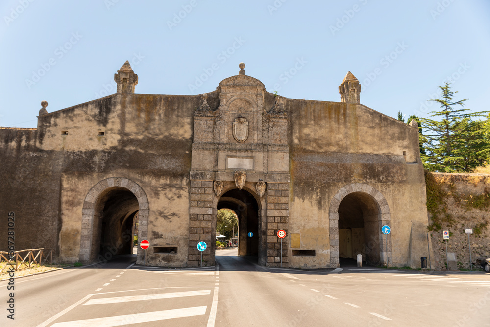 arched structure for the entrance to orbetello