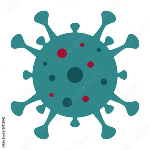 A vector illustration of viruses