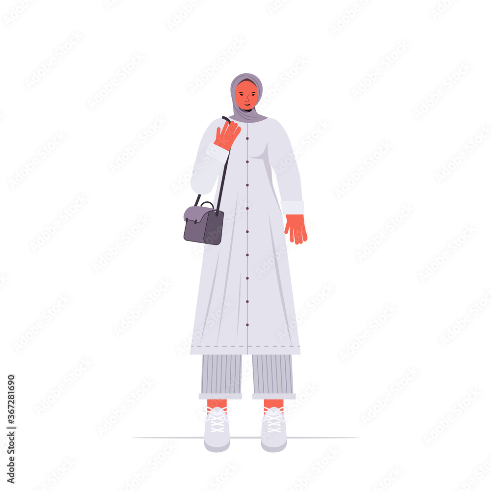 arabic woman in traditional clothes beautiful arab girl female cartoon character standing pose full length isolated vector illustration arabic woman in traditional clothes beautiful arab girl female cartoon character standing pose full length isolated vector illustration