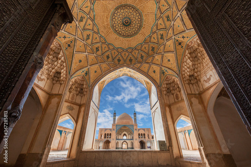 Photography Agha Bozorg Mosque in Kashan, Iran