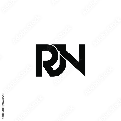 rjn letter original monogram logo design