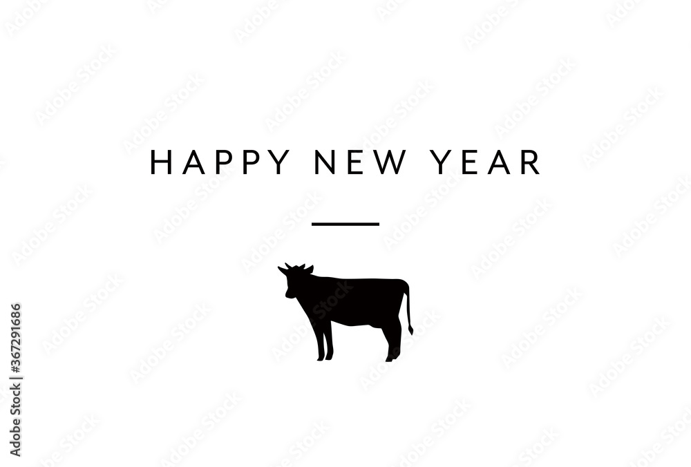 21年年賀状テンプレート 丑年 おしゃれ シンプル お正月 Stock Vector Adobe Stock 21年年賀状テンプレート 丑年 おしゃれ シンプル お正月 Stock Vector Adobe Stock