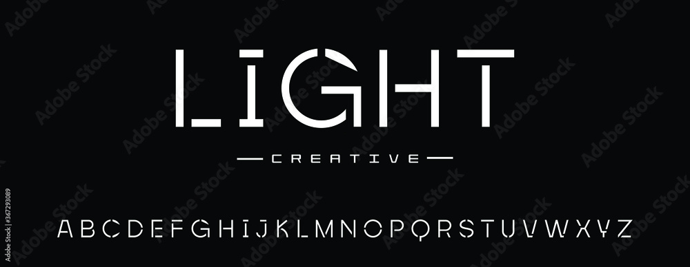 Elegant uppercase sans serif font for personal and business use. Abstract alphabet minimal and monogram light thin fonts. Vector illustration. Elegant uppercase sans serif font for personal and business use. Abstract alphabet minimal and monogram light thin fonts. Vector illustration.