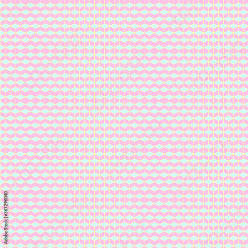 Pattern Fabric pattern blue and gold. Vector pixel art. pink background.