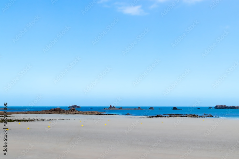 Primel-Tregastel beach, in Brittany