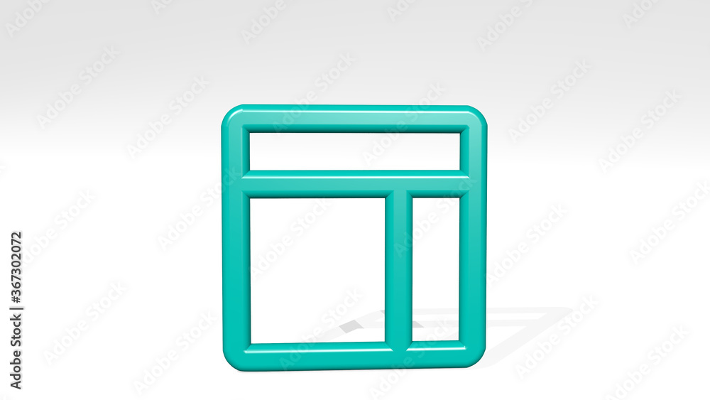LAYOUT made by 3D illustration of a shiny metallic sculpture with the shadow on light background. design and abstract LAYOUT made by 3D illustration of a shiny metallic sculpture with the shadow on light background. design and abstract