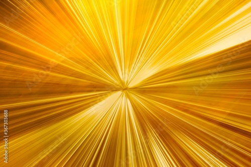 Yellow and gold rays in the center, background for design and decoration