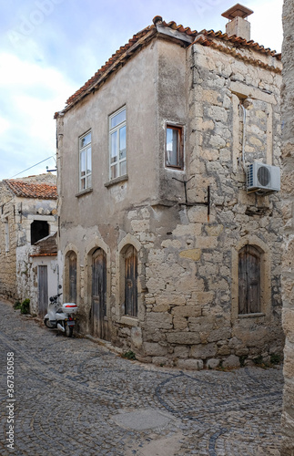 Alacati Town in Turkey, old stone houses, Historical streets, cesme,   © mustafaoncul