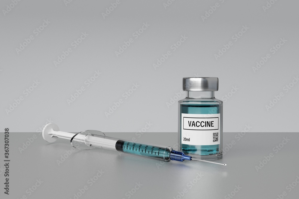 vaccine Syringe and bottle vaccine Syringe and bottle