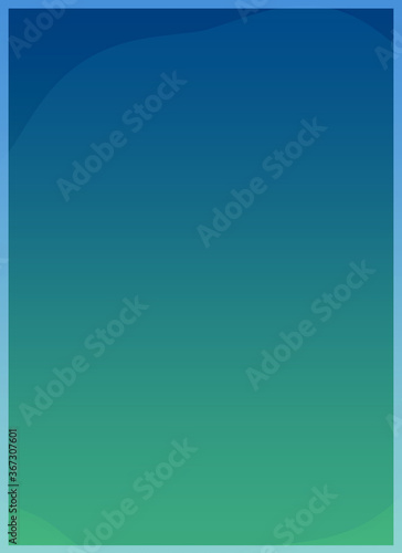 Vertical Empty Frame On Modern Blue & Green Gradient Background-For Social Media, Pictureframe, Poster, Banner, Invitation & Greeting Card.