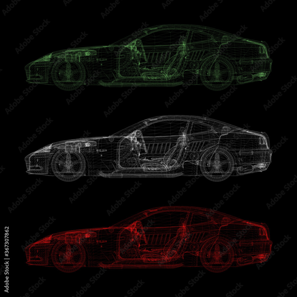 Fototapeta premium Automotive industry concepts, original 3d rendering