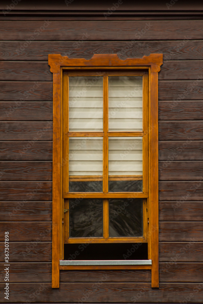 Close up taken of half open window made of wood. Close up taken of half open window made of wood.