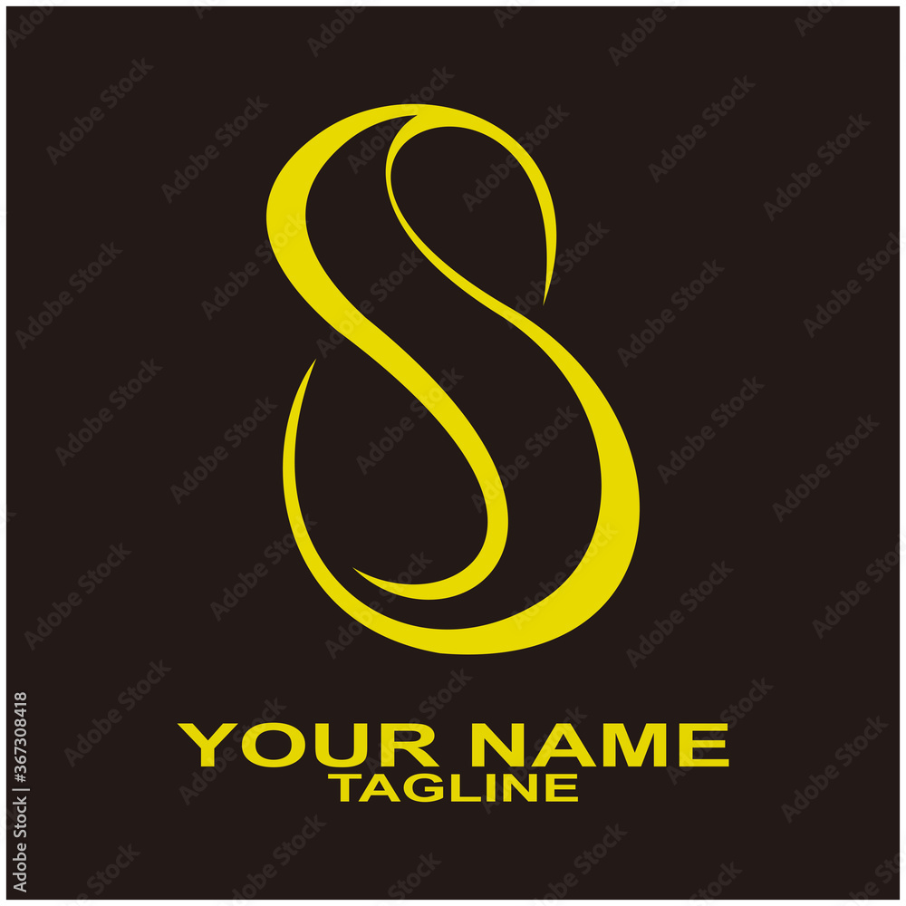 Fototapeta premium Letter S logo icon design template elements fashion luxury premium logo