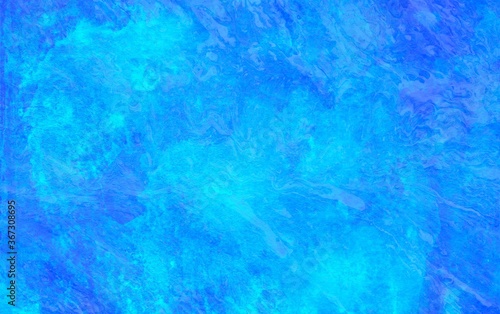 Blue abstract watercolor painted background