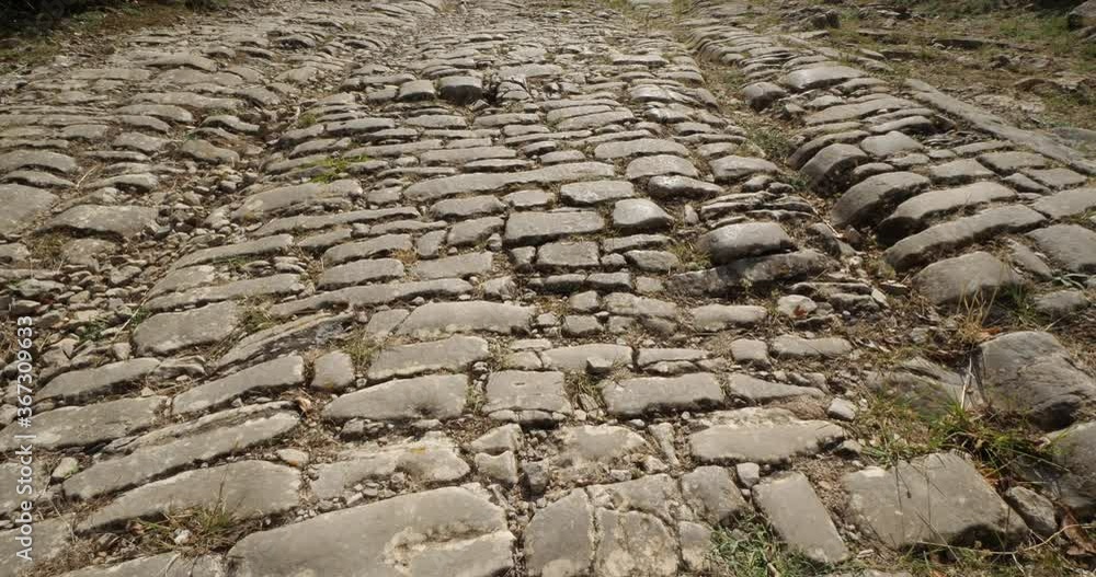The Roman road Ambrussum, Villetelle, Occitanie, France. The Roman road Ambrussum, Villetelle, Occitanie, France.