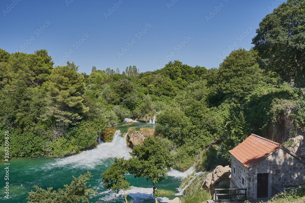 waterfalls in Croatia's national park