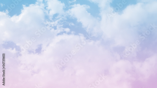 Pastel colored skies and clouds