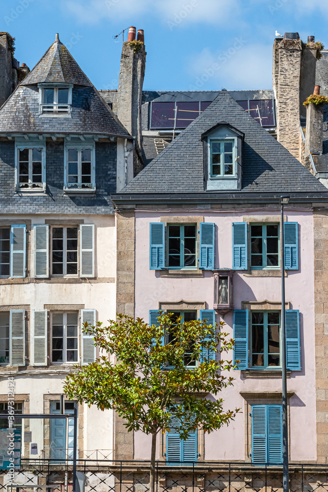 the historic town of Morlaix, in Brittany