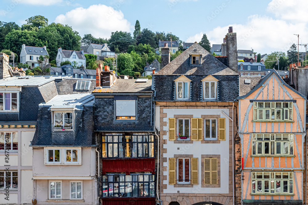 Fototapeta premium the historic town of Morlaix, in Brittany