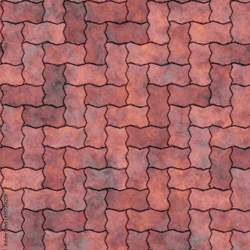 Seamless texture of paving stones.