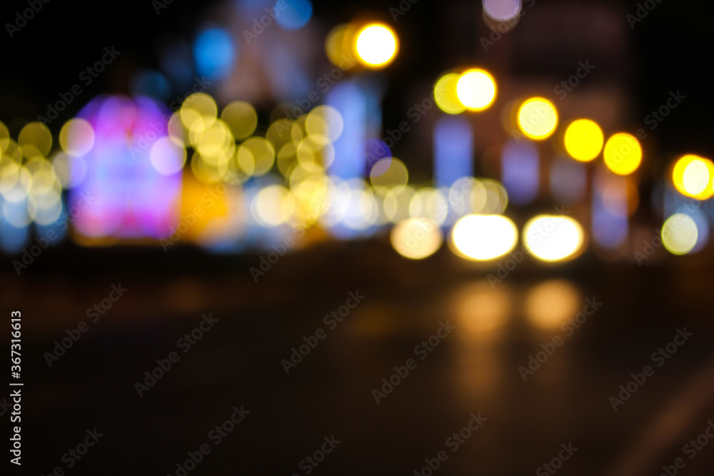 Fototapeta premium blurred of colorful bokeh light background