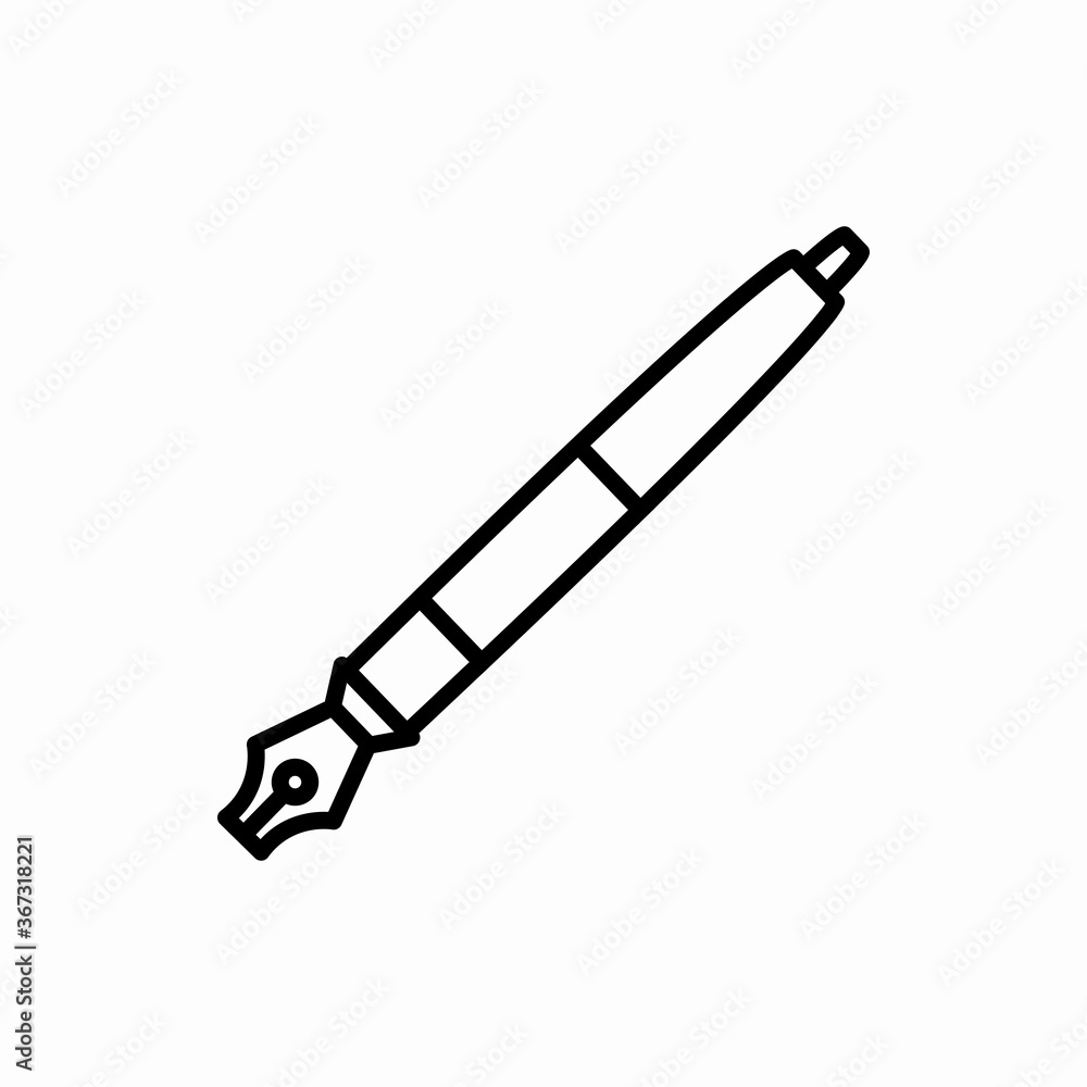 Outline pen icon.Pen vector illustration. Symbol for web and mobile Outline pen icon.Pen vector illustration. Symbol for web and mobile