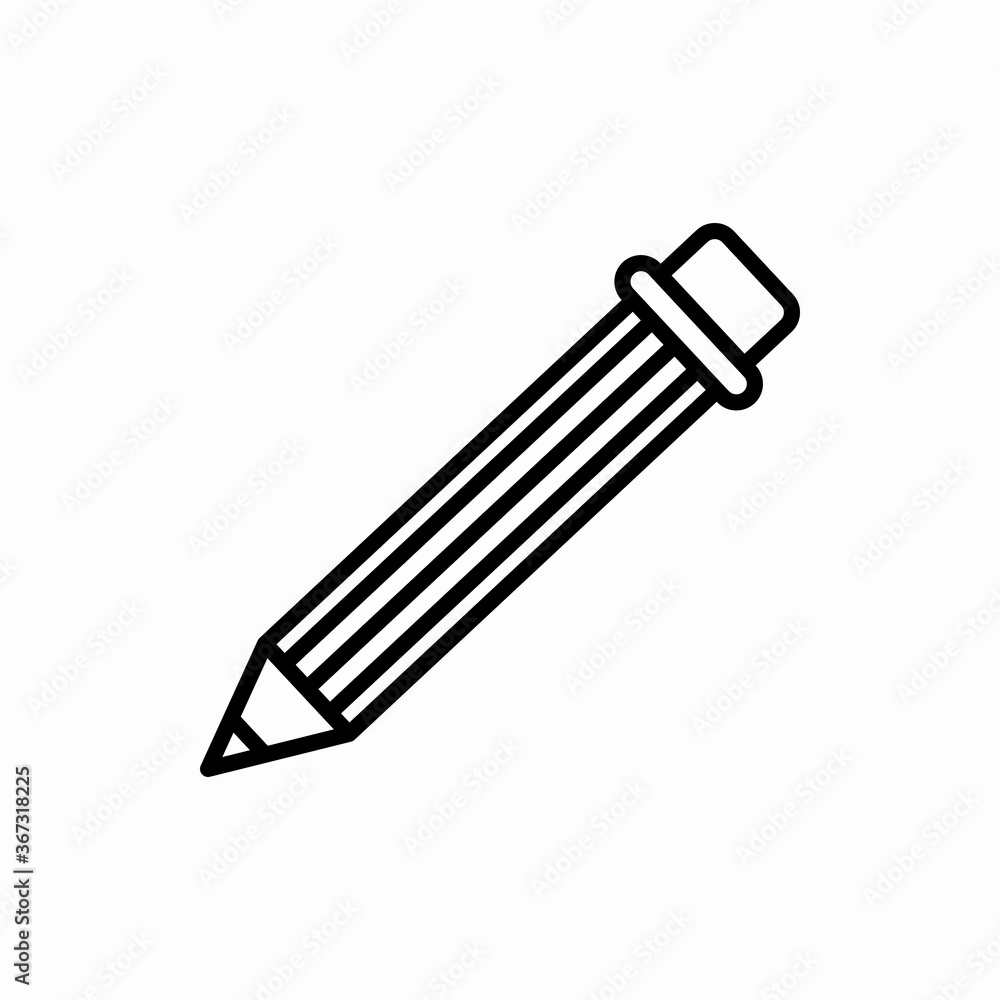 Outline pencil icon.Pencil vector illustration. Symbol for web and mobile Outline pencil icon.Pencil vector illustration. Symbol for web and mobile