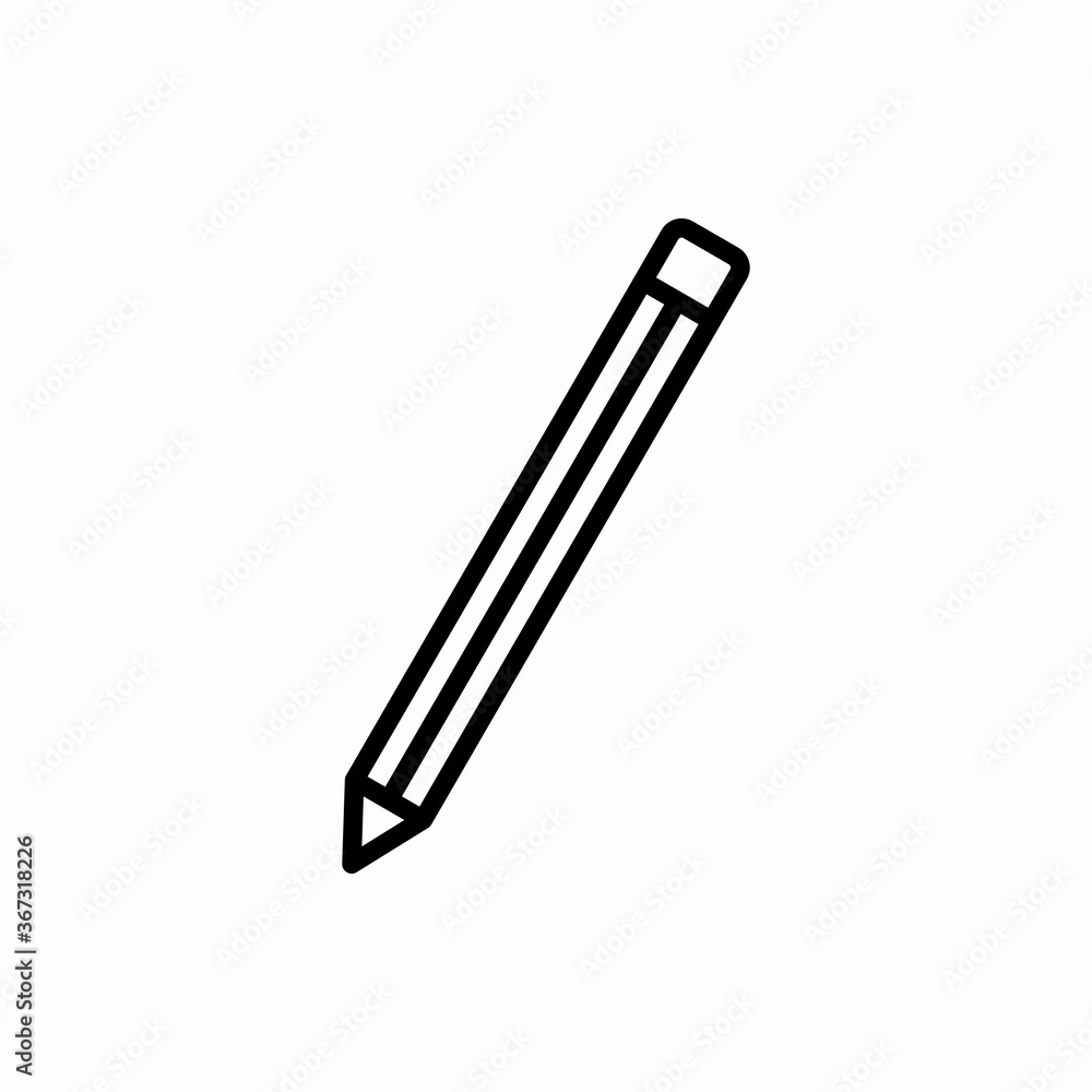 Outline pencil icon.Pencil vector illustration. Symbol for web and mobile Outline pencil icon.Pencil vector illustration. Symbol for web and mobile