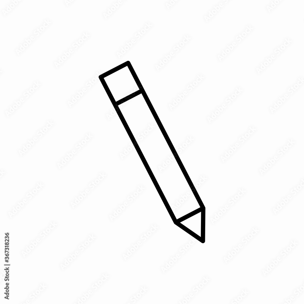 Outline pencil icon.Pencil vector illustration. Symbol for web and mobile Outline pencil icon.Pencil vector illustration. Symbol for web and mobile