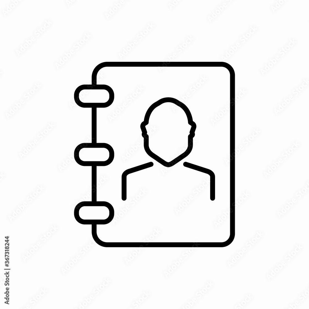 Outline phone book icon.Phone book vector illustration. Symbol for web and mobile Outline phone book icon.Phone book vector illustration. Symbol for web and mobile