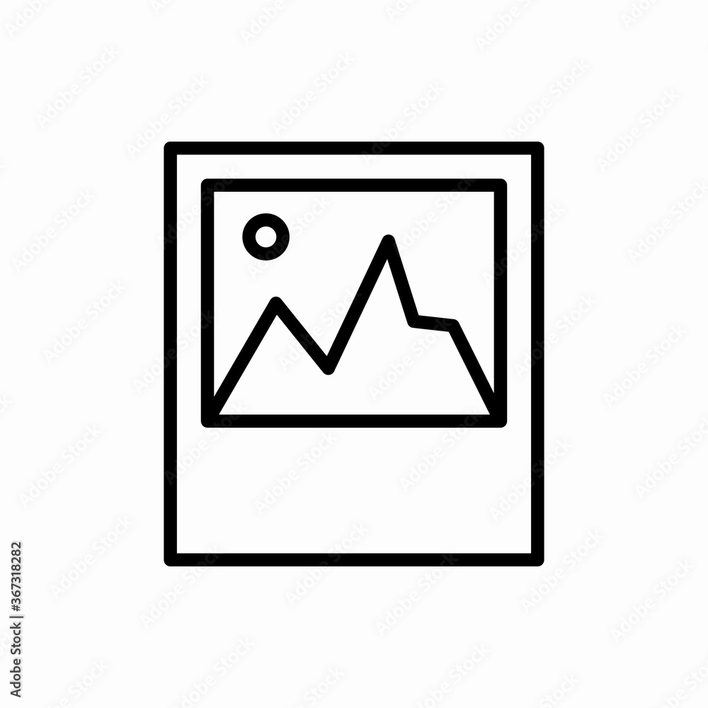 Outline picture icon.Picture vector illustration. Symbol for web and mobile Outline picture icon.Picture vector illustration. Symbol for web and mobile