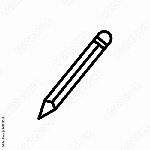 Outline pencil icon.Pencil vector illustration. Symbol for web and mobile