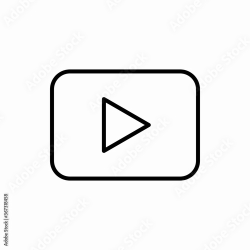Free Download Outline play icon.Play vector illustration. Symbol for web and mobile - GFXLoad