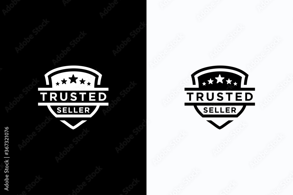 trusted seller logo design vector template trusted seller logo design vector template