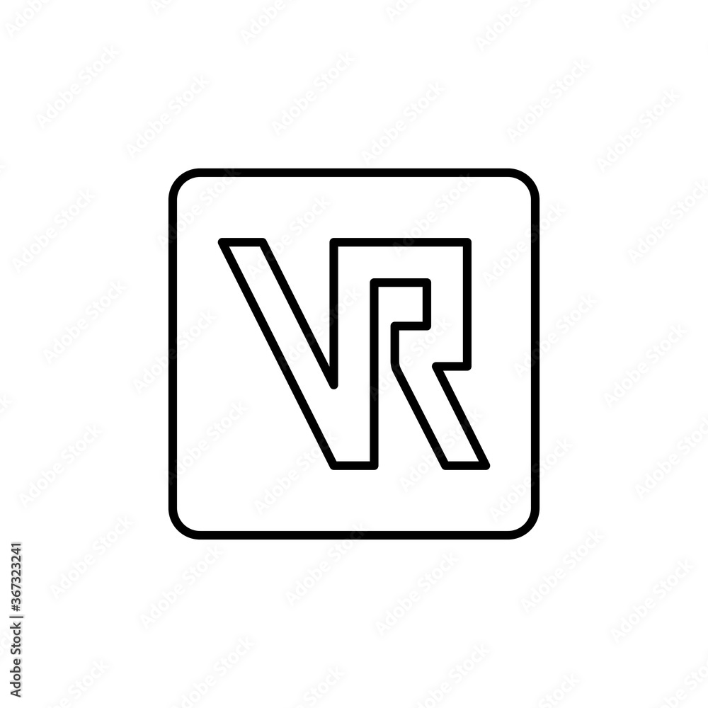 Virtual reality reality icon. VR technology. Vector illustration Virtual reality reality icon. VR technology. Vector illustration