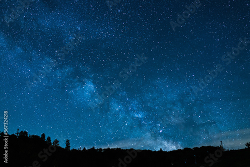中山峠スキー場の星空