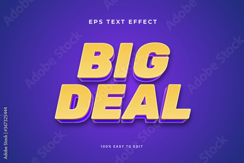 Big deal gold purple text effect