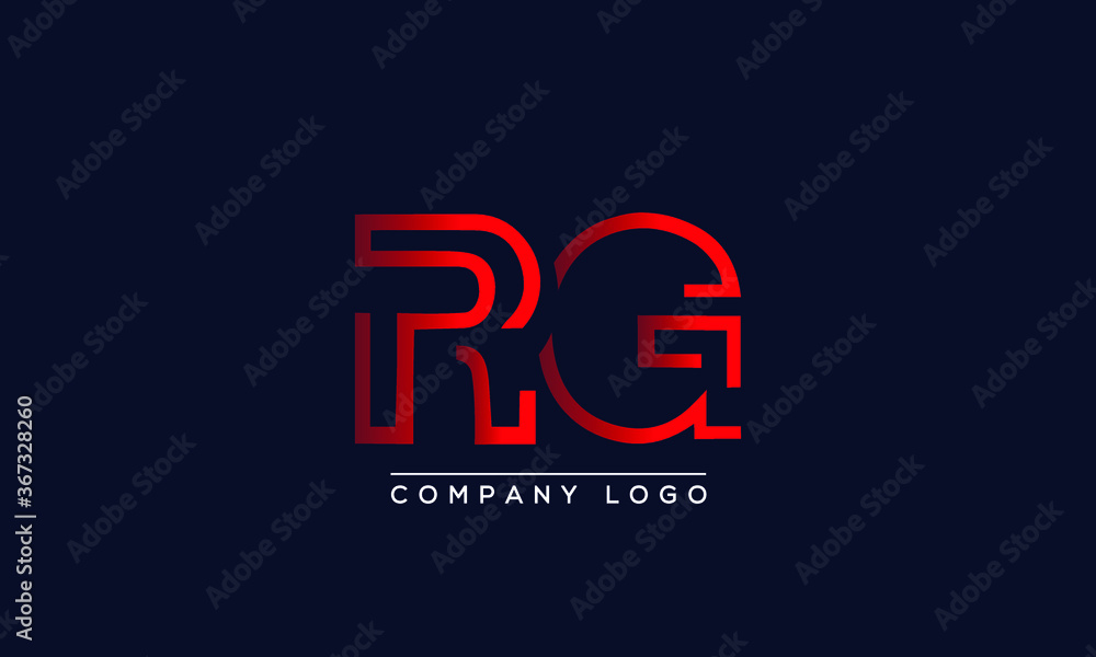 Creative letters RG or GR Logo Design Vector Template. Initial Letters RG Logo Design Creative letters RG or GR Logo Design Vector Template. Initial Letters RG Logo Design