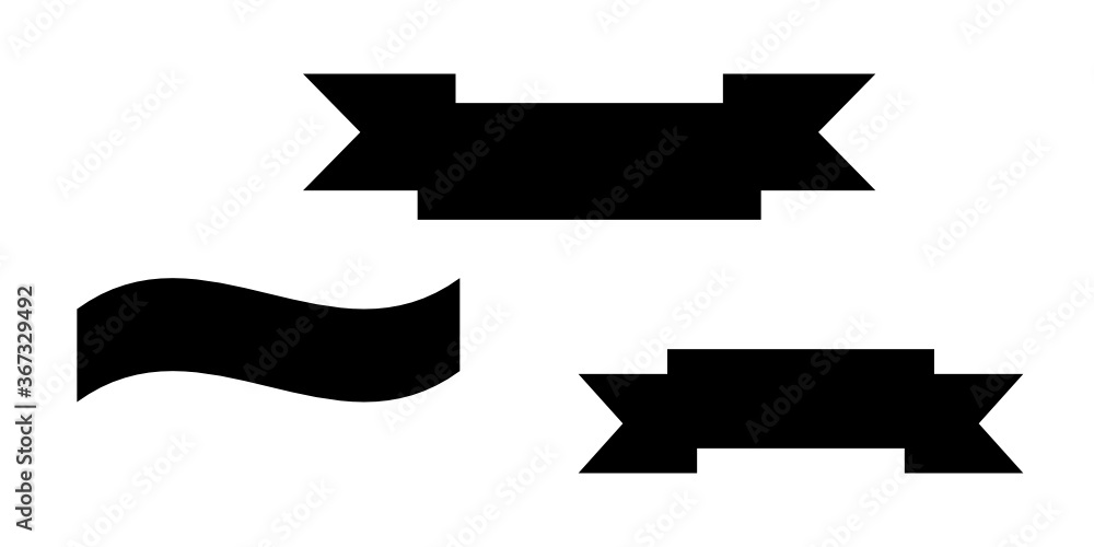 vector set of ribbon for banner vector set of ribbon for banner