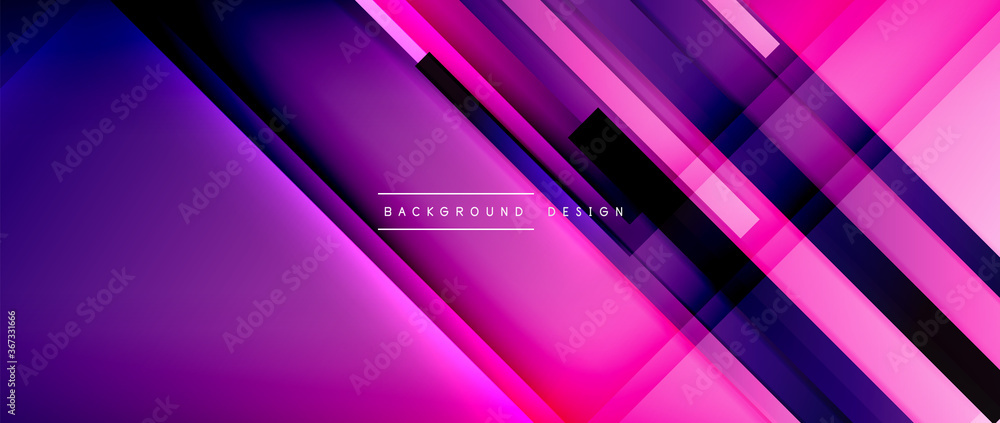 Dynamic lines on fluid color gradient. Trendy geometric abstract background for your text, logo or graphics Dynamic lines on fluid color gradient. Trendy geometric abstract background for your text, logo or graphics