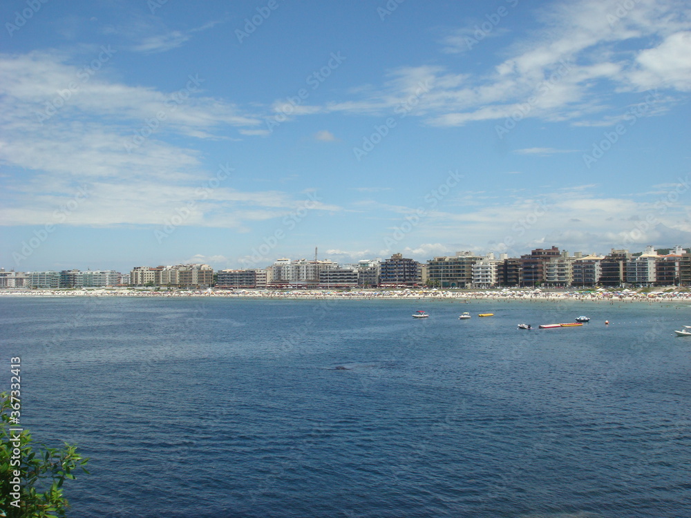 view of the city from the sea