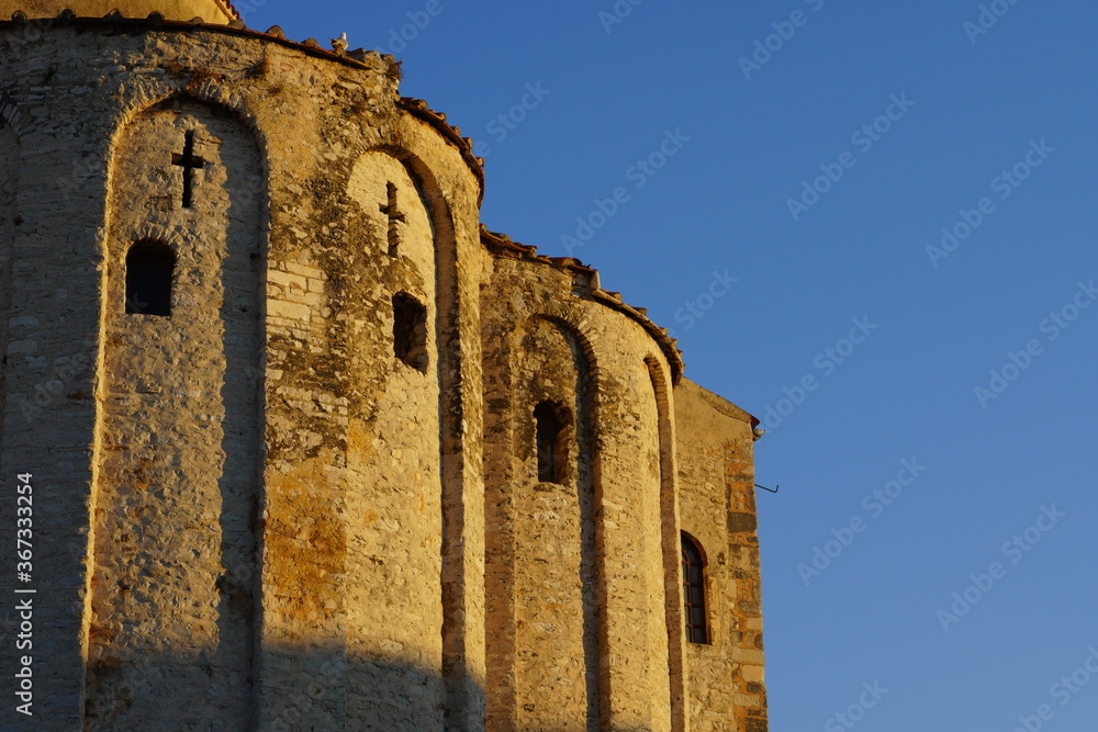 View of the top of the church of St. Donat,
View of the top of the church of St. Donat,