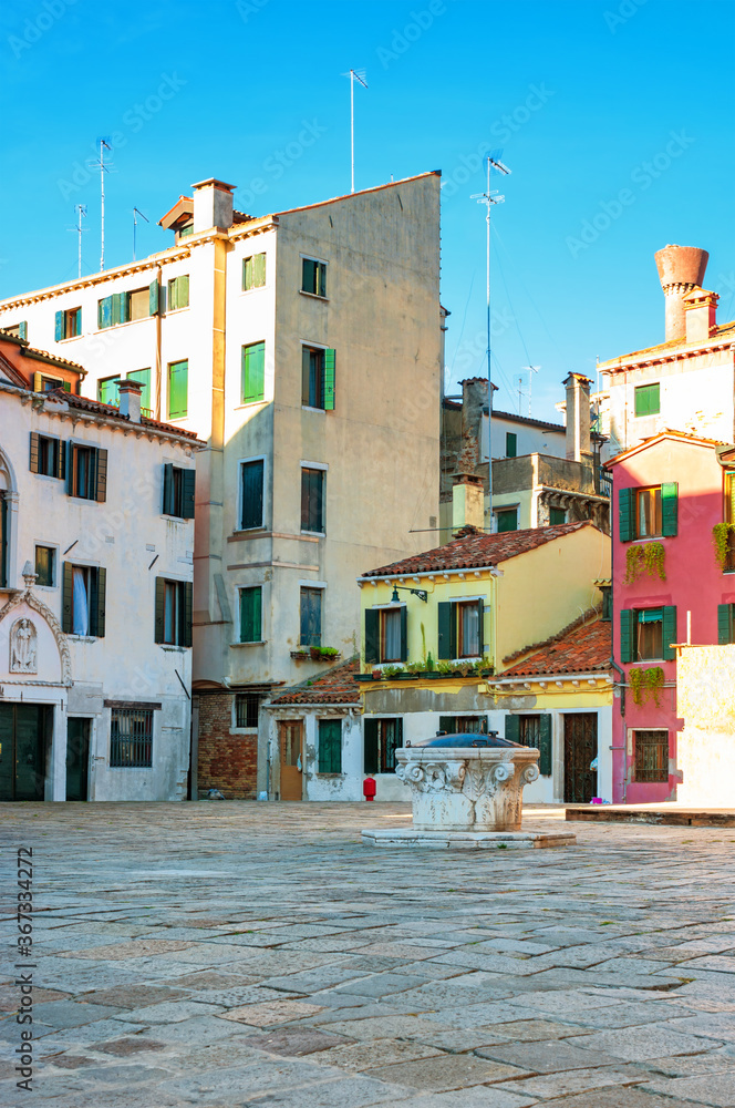 Old houses in Venice, Italy