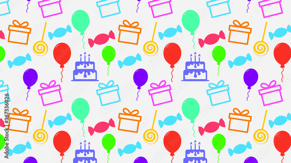 Happy Birthday Seamless Pattern Happy Birthday Seamless Pattern