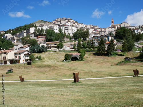 Rivisondoli (Abruzzo, Italy) - View of the characteristic village. photo