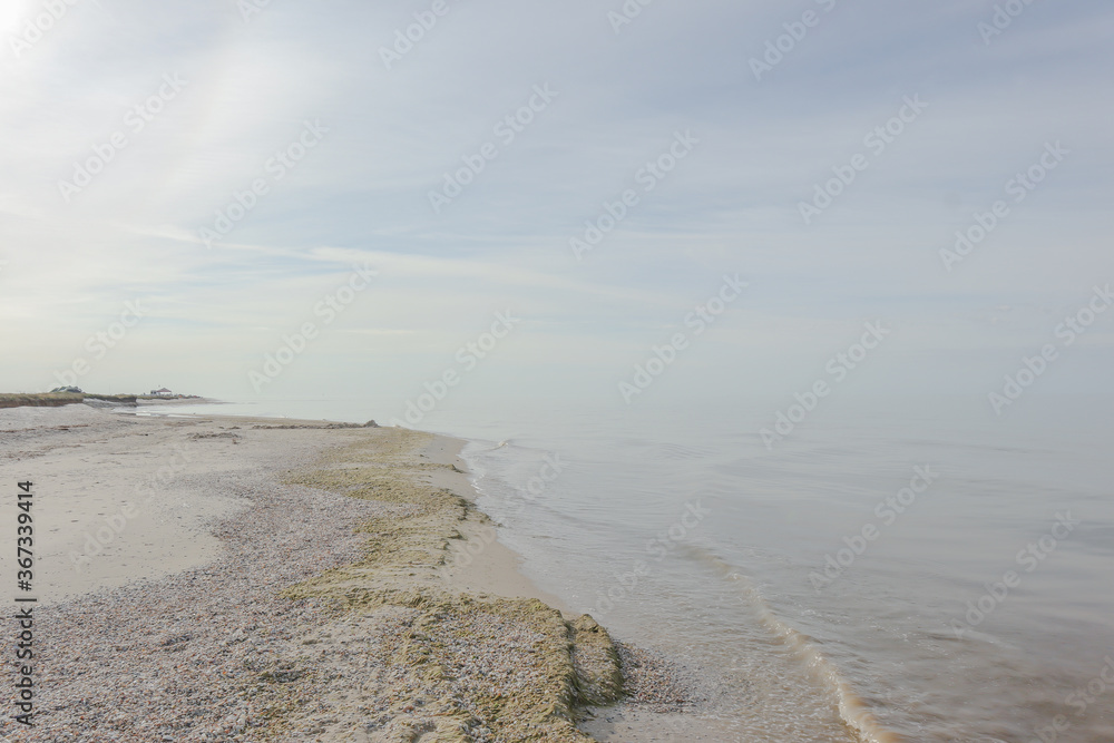 Beautiful morning seaview with sky and beach Beautiful morning seaview with sky and beach